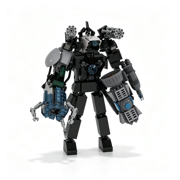 Titan Cameraman Building Blocks Set, Skibidi Toilet Robot Mech Model Kit, Collectible Buildable Action Figure,Birthday Holiday Gift for Game Fans