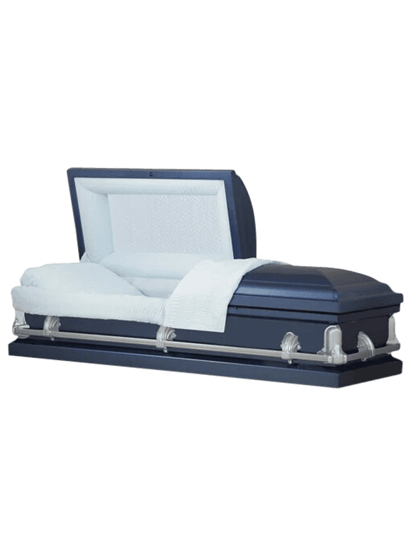Titan Casket, Andover Series Funeral Casket in Dark Blue