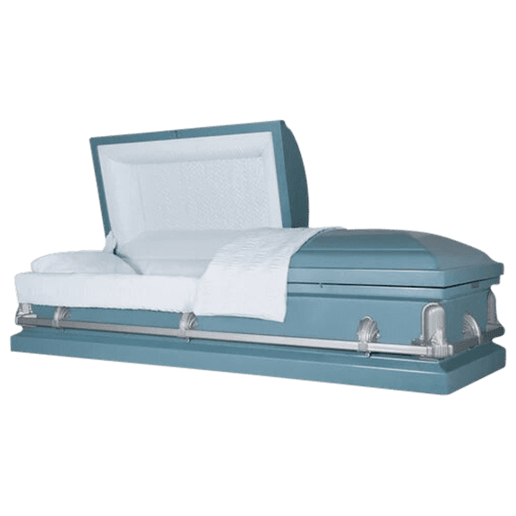 Titan Casket, Andover Series Funeral Casket in Light Blue