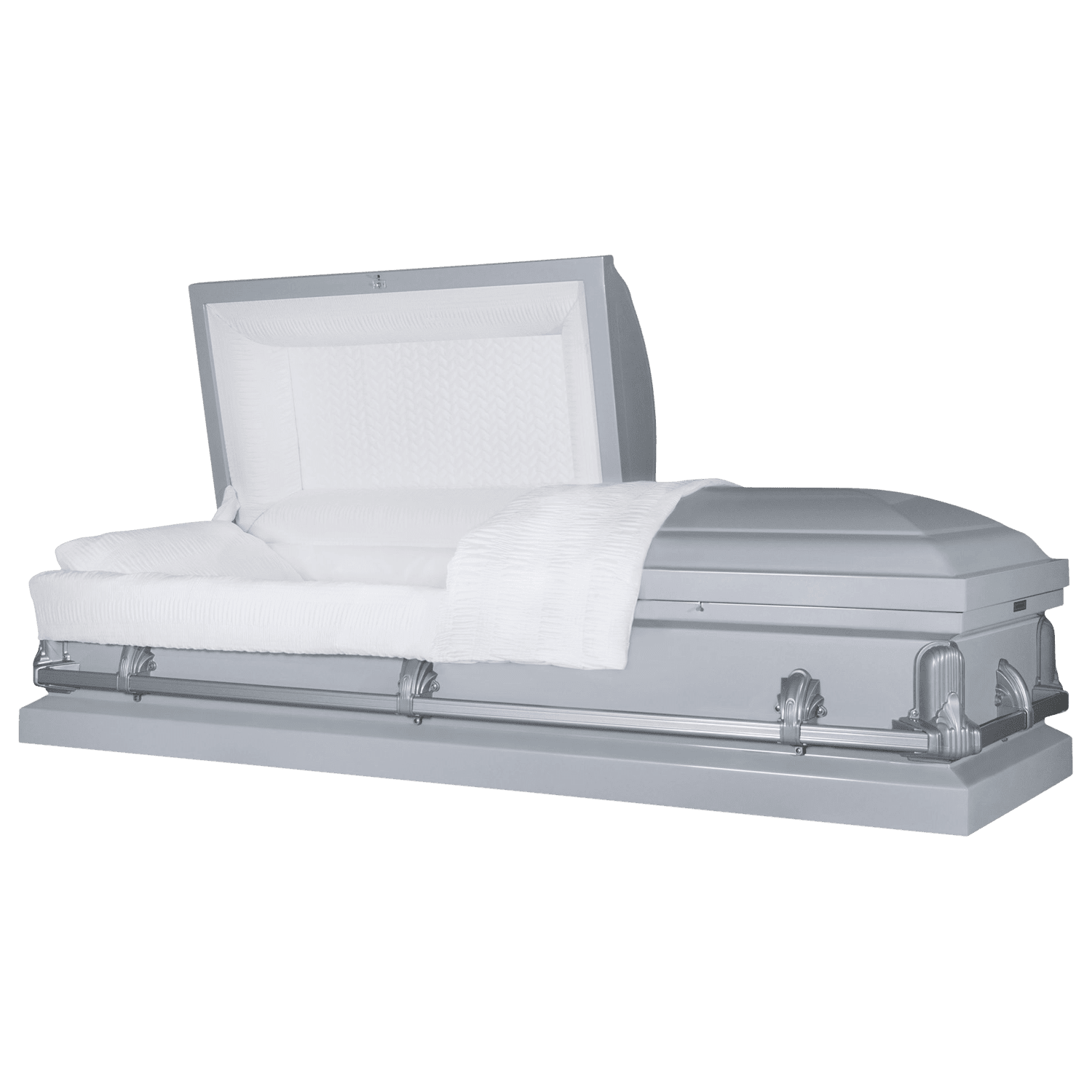 Titan Casket, Andover Series Funeral Casket in Silver