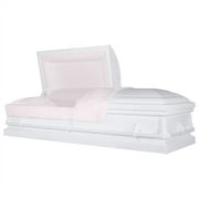 Titan Casket, Andover Series Funeral Casket in White and Pink