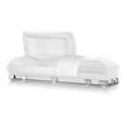 thumbnail image 1 of Titan Casket, Atlas XL Series Steel Casket (29" Oversize) in White with White Crepe Interior, 1 of 5