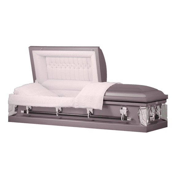 Titan Casket, Cambridge Series 18 Gauge Steel Casket in Orchid with Pink Interior