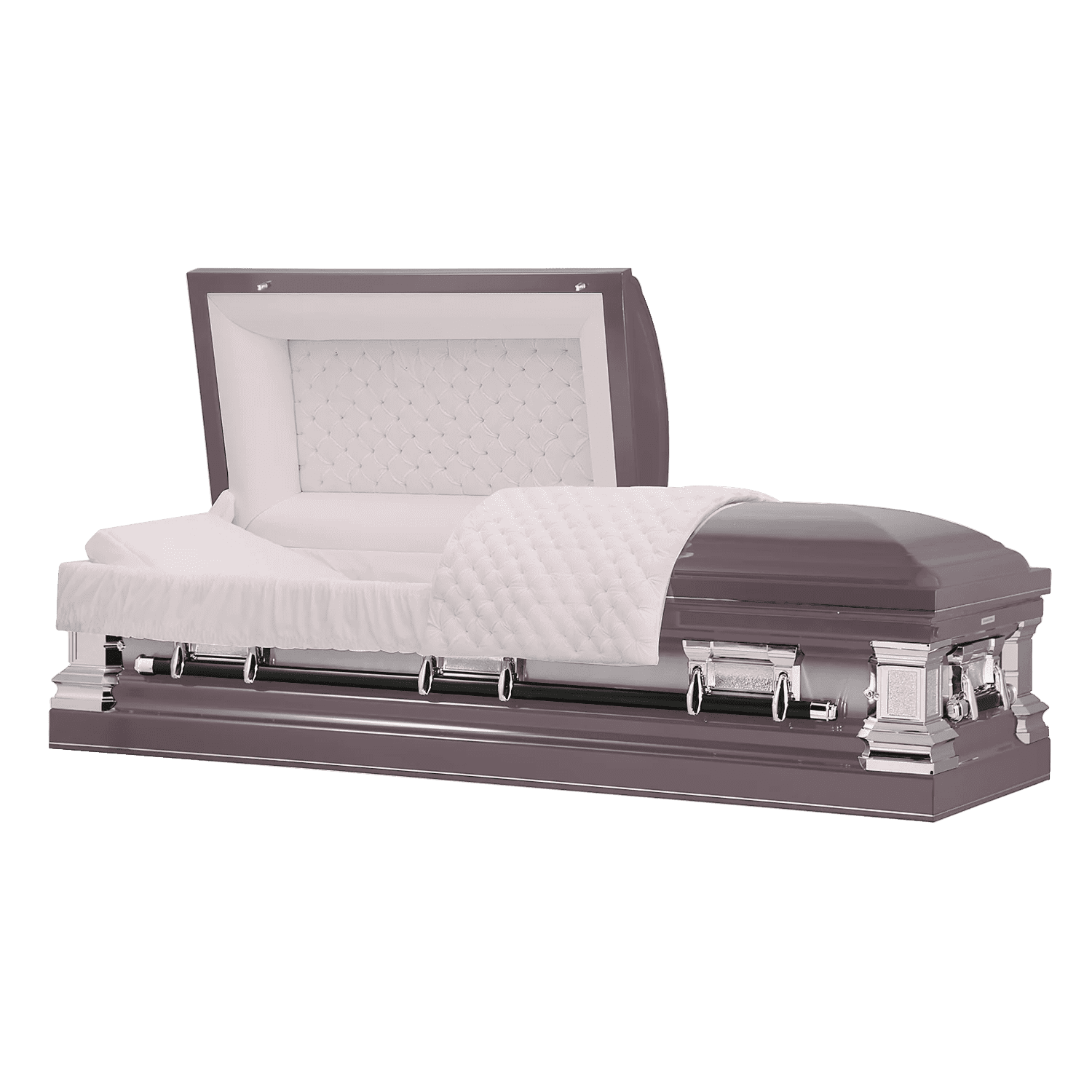 Titan Casket, Era Series Stainless Steel Funeral Casket in Orchid