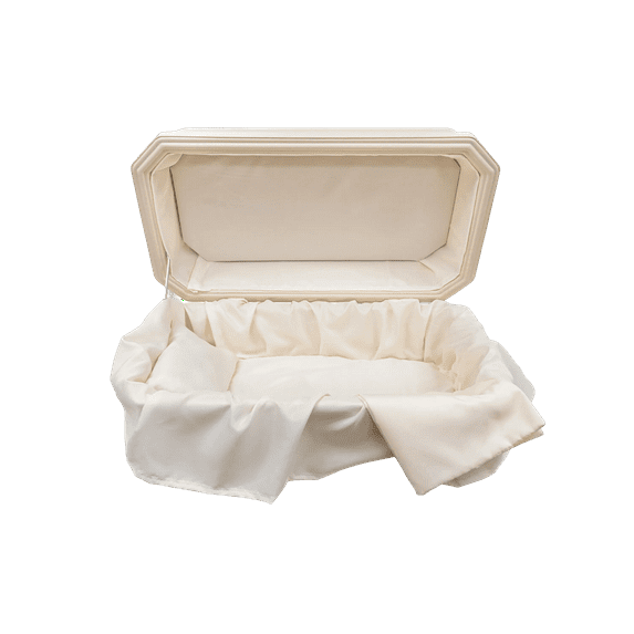 Titan Casket Platinum Pet Burial Casket (Medium) Almond and Cream