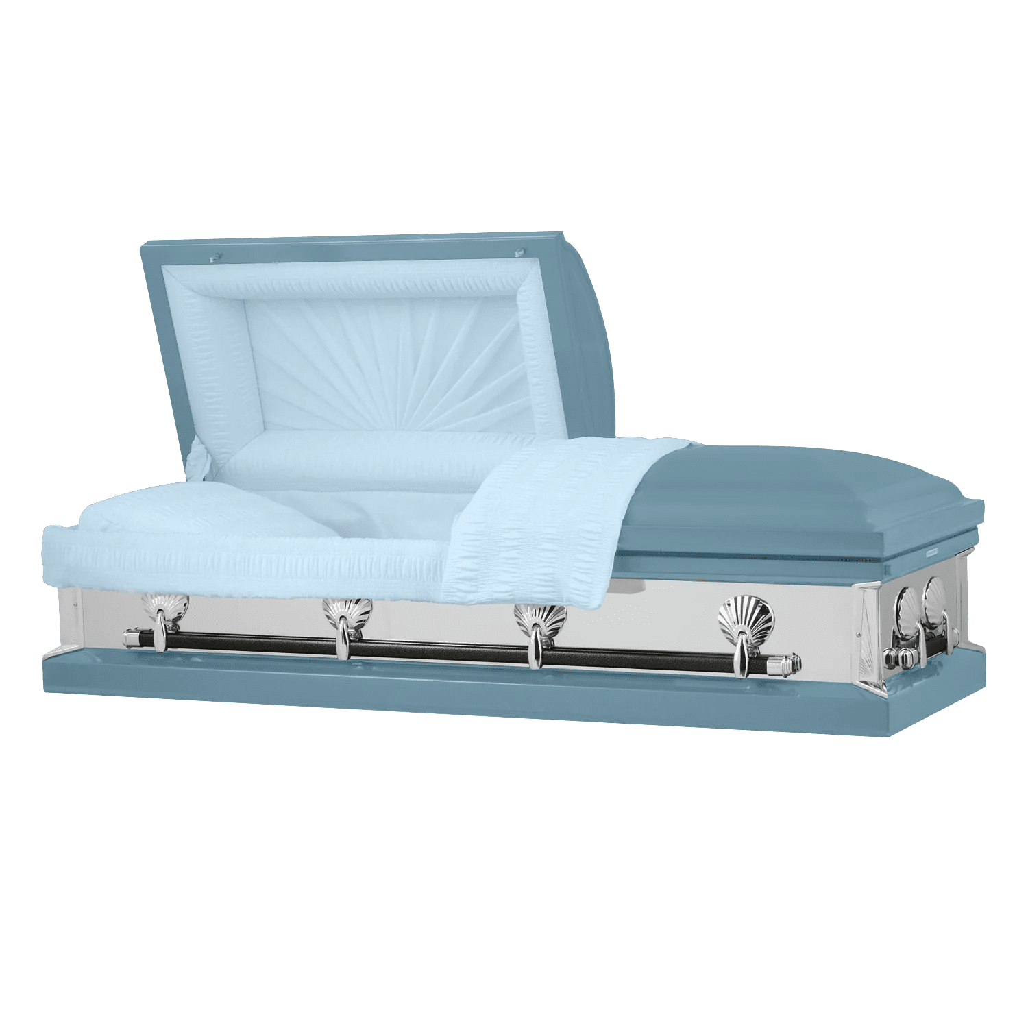 Titan Casket, Reflections Series Funeral Casket in Light Blue - Walmart.com