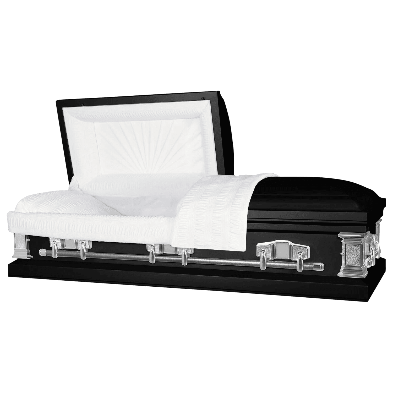 Titan Casket, Satin Series Funeral Casket in Black