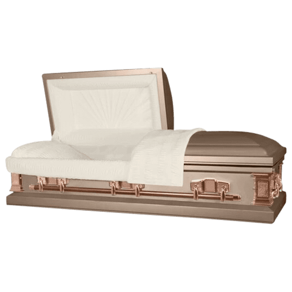 Titan Casket, Satin Series Funeral Casket in Copper
