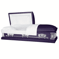 thumbnail image 1 of Titan Casket, Satin Series Funeral Casket in Royal Purple, 1 of 5