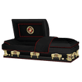thumbnail image 1 of Titan Casket, Veteran Select Marines XL Steel Casket (33" Oversize) with Marines Head Panel, 1 of 5