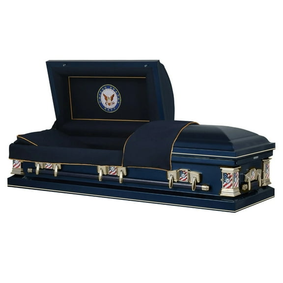 Titan Casket, Veteran Select Series Funeral Casket (Navy)
