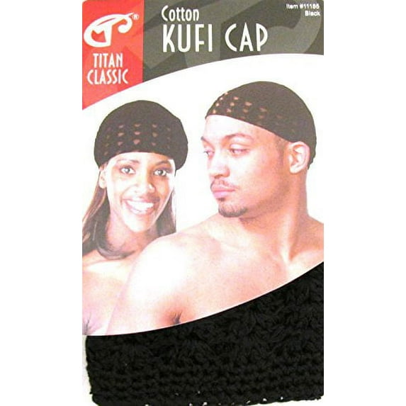 Titan Classic Cotton Kufi Cap Black, 1 Ea