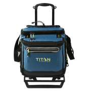 Titan by Arctic Zone 60 Can Collapsible Rolling Cooler, Marine Blue