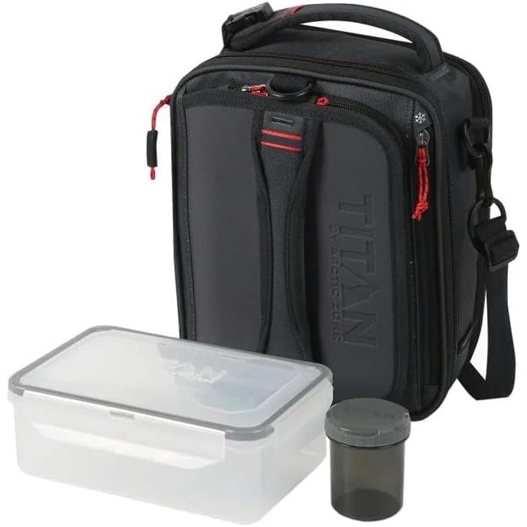 Expandable Lunch Pack, Grey/Red, Insulated Design, Includes 2X