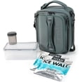 thumbnail image 1 of Titan Deep Freeze Fridge Cold Expandable Lunch Pack - Smoke Gray/Green | Includes 2X 250g High Performance Ice Walls | Insulated Horizontal Design, 1 of 7