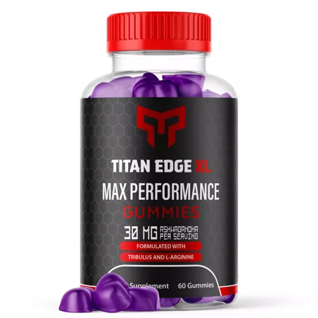 Titan Edge XL for Men Advanced Formula Supplement with Premium Ingredients 60 Gummies