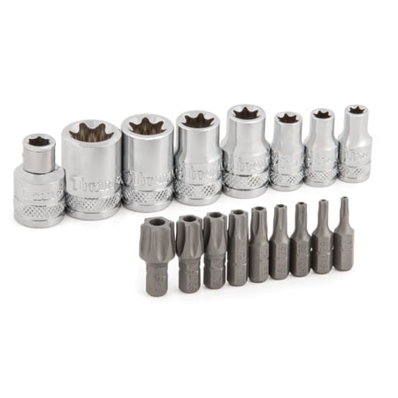 Titan External Torx Socket and Bit Set, 17-Pc., Model# 16160