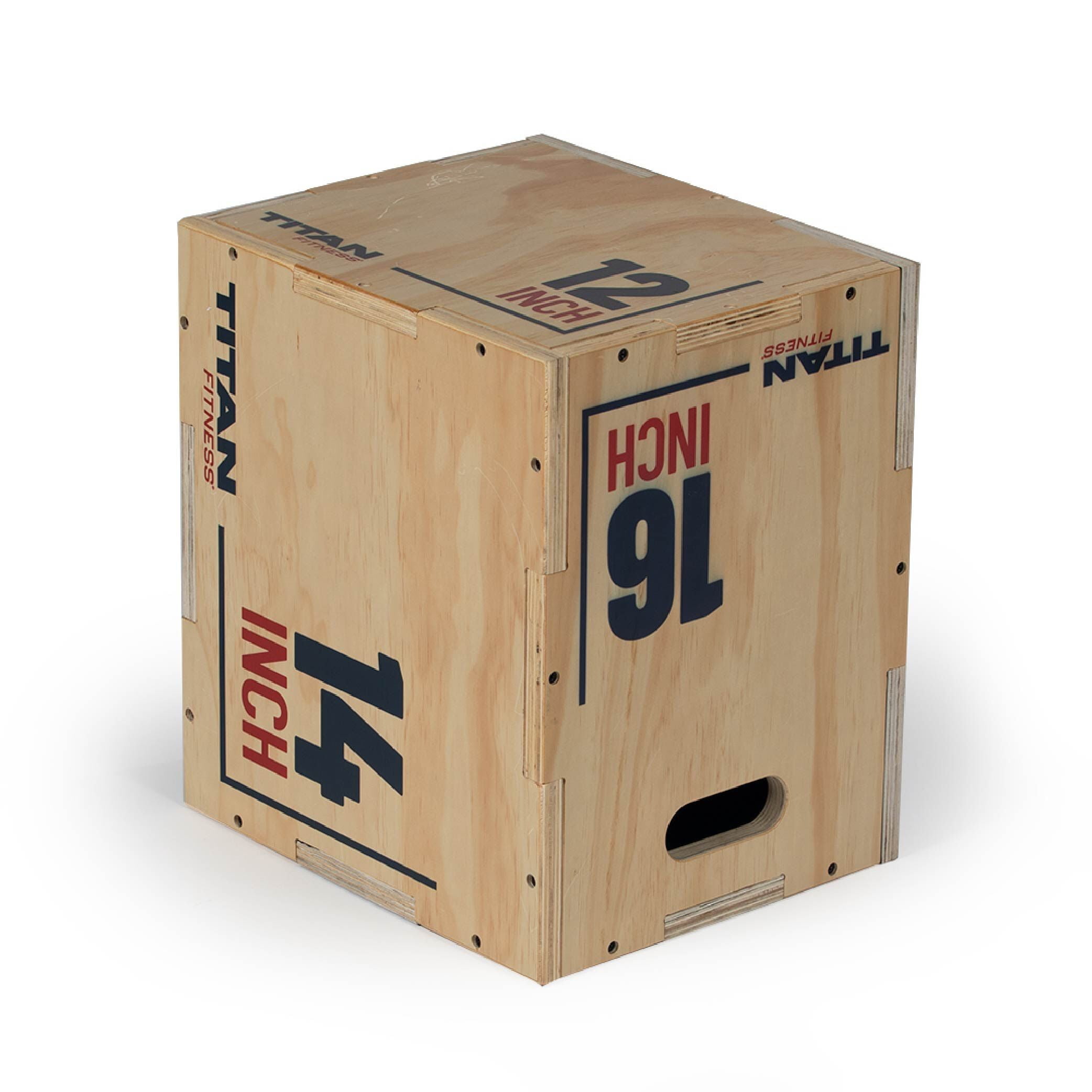 Youth 3-in-1 Natural Wood Plyometric Box with Non-Slip Surface