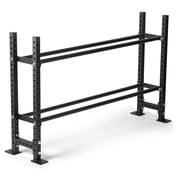 Titan Fitness 2-Tier Elite Series Mass Storage System, 45.5 x 76 Bumper Plate Storage