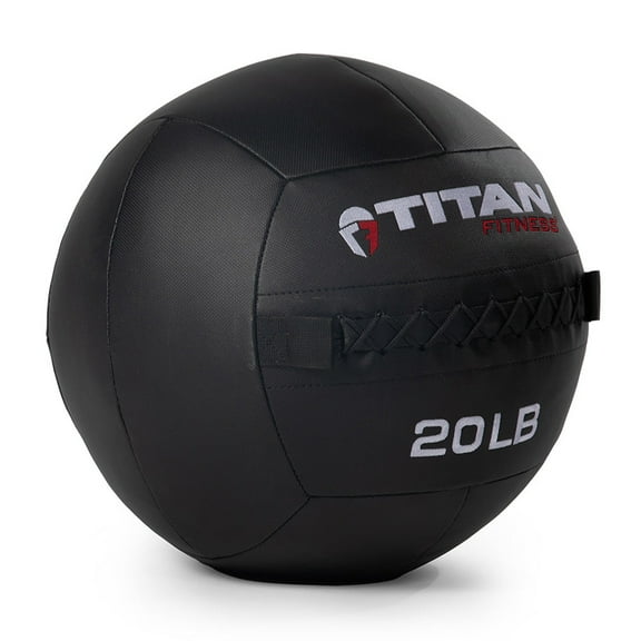 Titan Fitness 20 LB Composite Wall Ball, Soft Shell Poly-Composite Laminate