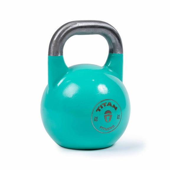 Titan Fitness 24 KG Competition Kettlebell, Color-Coded Teal, 35mm Handle