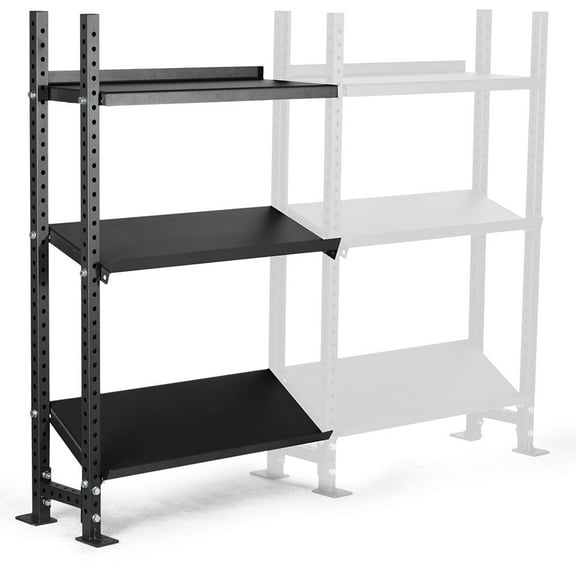 Titan Fitness 3-Tier Add-On Elite Series Mass Storage System, 73" x 45.5" Dumbbell Kettlebell Storage