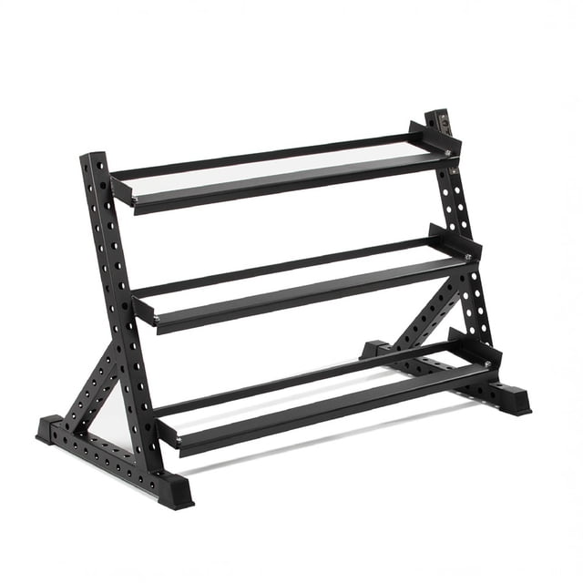 Weight Rack Multi Purpose Titan Fitness 3 Tier Dumbbell Rack, Multi-Level Weight Storage Stand ...