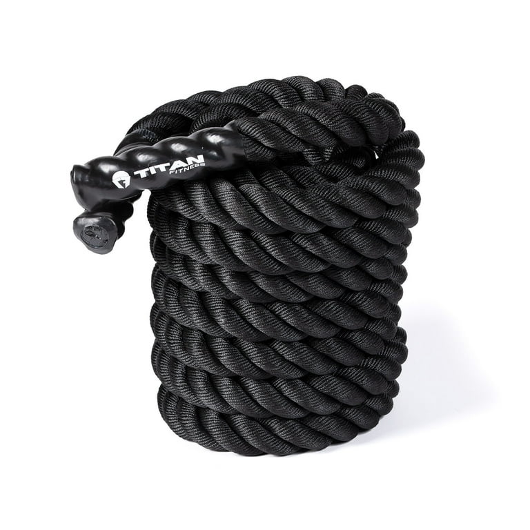 Titan Fitness 30 FT x 2 Thick Conditioning Battle Rope, Poly