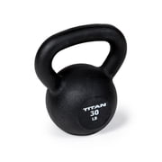 Titan Fitness 30 LB Cast Iron Kettlebell, Single Piece Casting, LB Markings, Full Body Workout