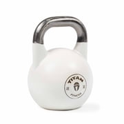 Titan Fitness 32 KG Competition Kettlebell, Color-Coded White, 35mm Handle