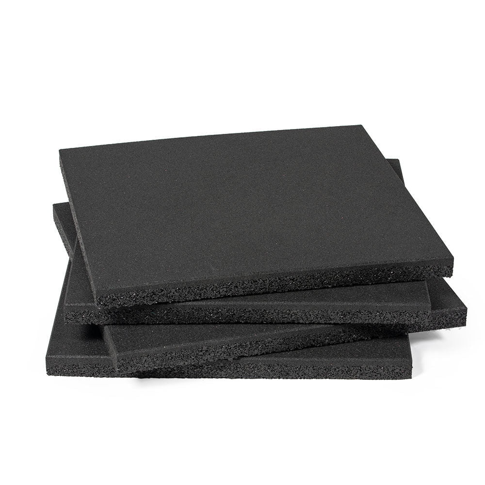 Titan Fitness 4 Pack Rubber Lifting Tiles 24 x 24 Shock Absorbing Platform Tiles 1.6 Thick For Deadlift Platform or Olympic Lifting Platform Floor Protection Mats Walmart