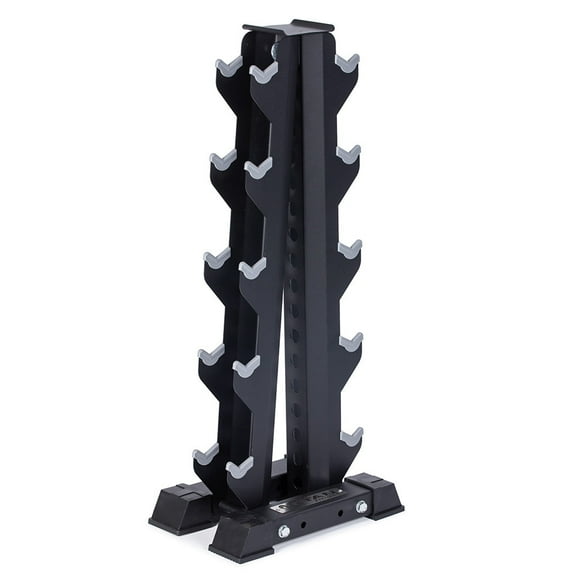 Titan Fitness 5 Pair Vertical Dumbbell Rack, Tower or A-Frame Configuration, Fits 10 Dumbbells Up to 50 LB Each