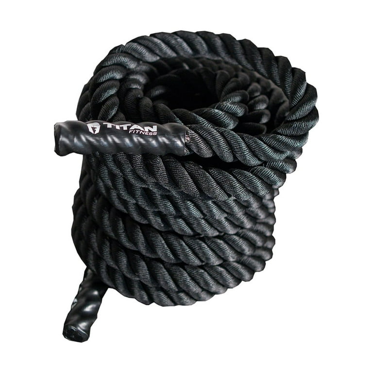 Titan Fitness 50 ft. Length 2 in. Conditioning Battle Rope for HIIT  Workouts Cross Training