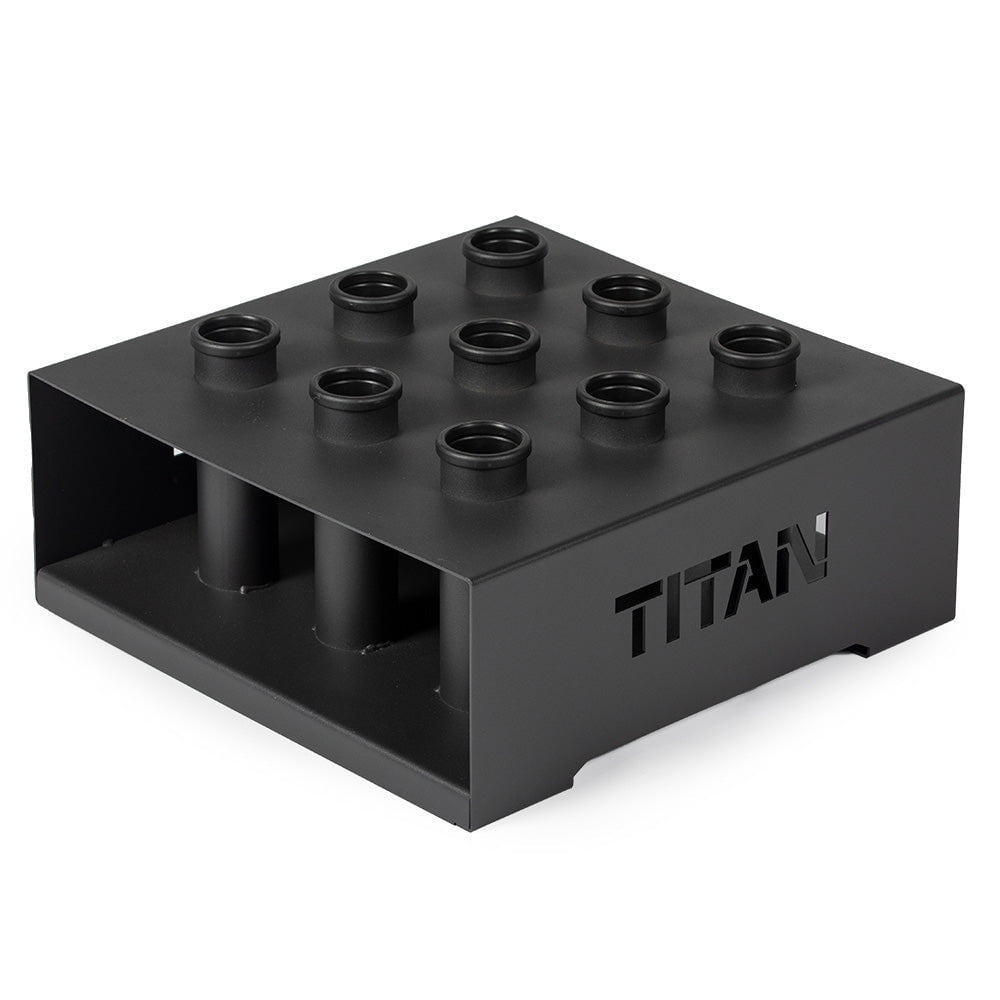 Titan Fitness, Barbell Storage Holder, Vertical Olympic Bar Rack ...