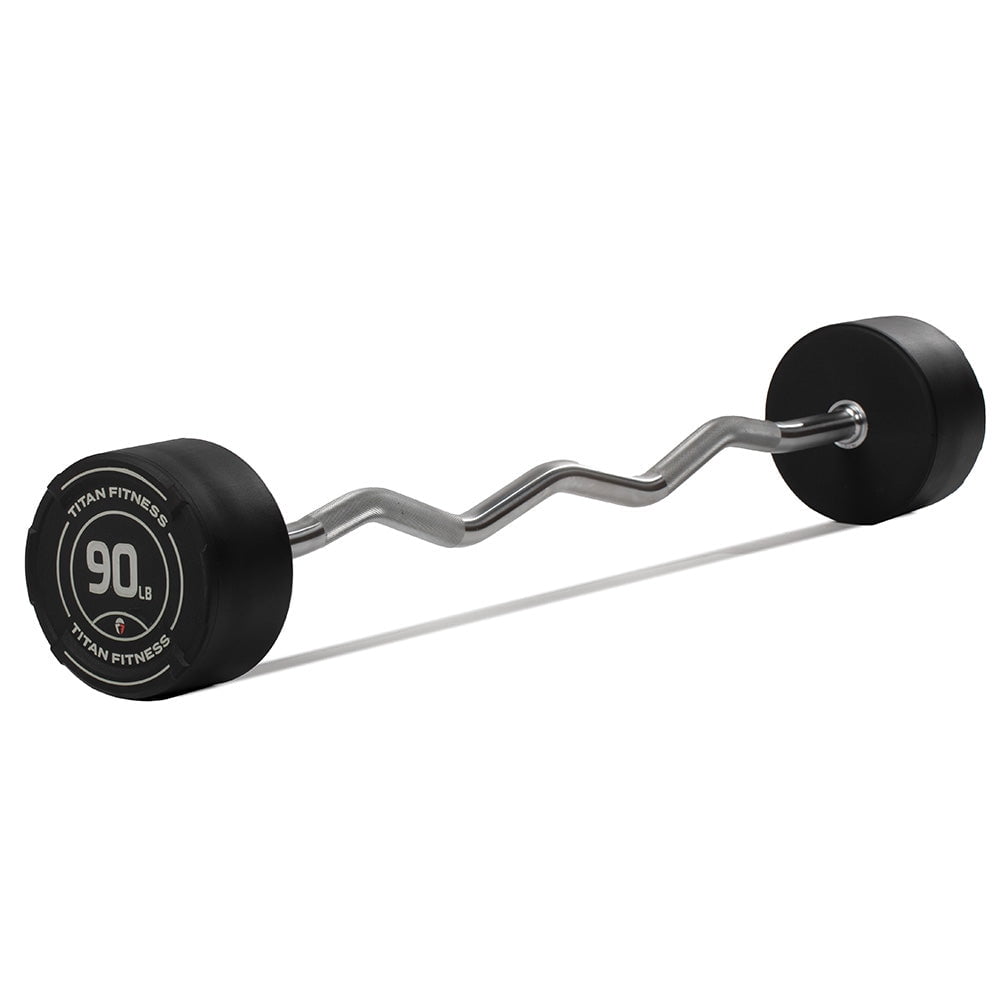 Titan Fitness Fixed Barbell - Thumbnail 5