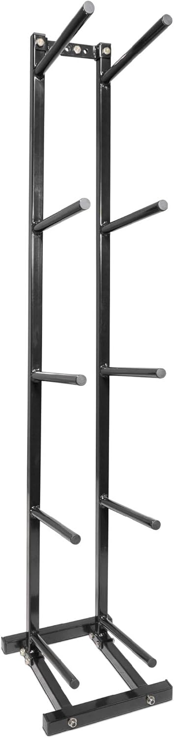 Albero Porta Palline Medicinali Titan Fitness Regolabile, Capacit&agrave; 5 Palle, Acciaio Nero