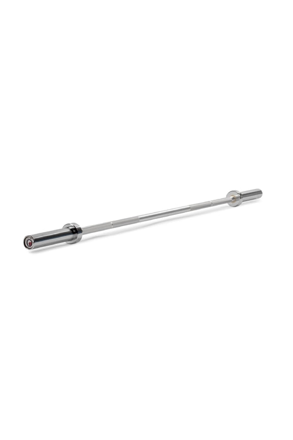 Aluminum Olympic Technique Training Barbell, 6 FT Chrome Finish, 8 KG 28MM Shaft, 65 LB Capacity, Weightlifting Starter Bar