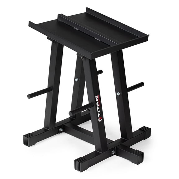 Titan Fitness Dumbbell Stand and Plate Tree, 260 LB Capacity