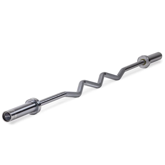 Titan Fitness Elite Series Rackable EZ Curl Bar, 28mm Grip, 400 LB Rated