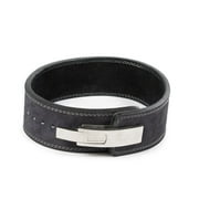 Titan Fitness Large 31 - 37 Lever Powerlifting Belt, 4 Wide Belt, 10mm thick, Black Leather Training Belt