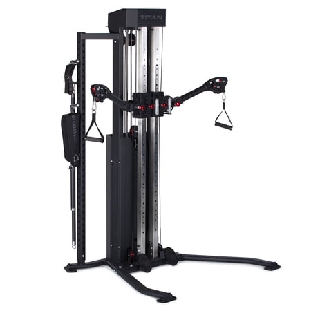 Titan Fitness Nemesis 300 LB Single Stack Functional Trainer, 300 LB Selector with Laser Engraved Numbers