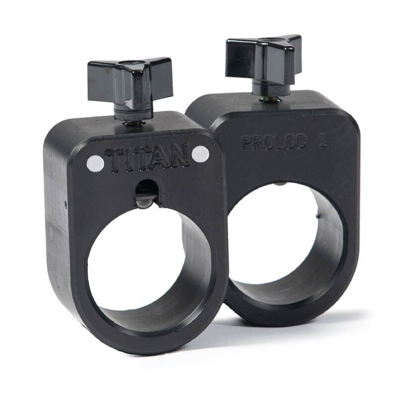 Titan Fitness PROLOC™ 1 Black Olympic Barbell Collar Set, 47.5