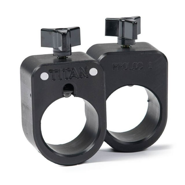 Titan Fitness PROLOC™ 1 Black Olympic Barbell Collar Set, 47.5