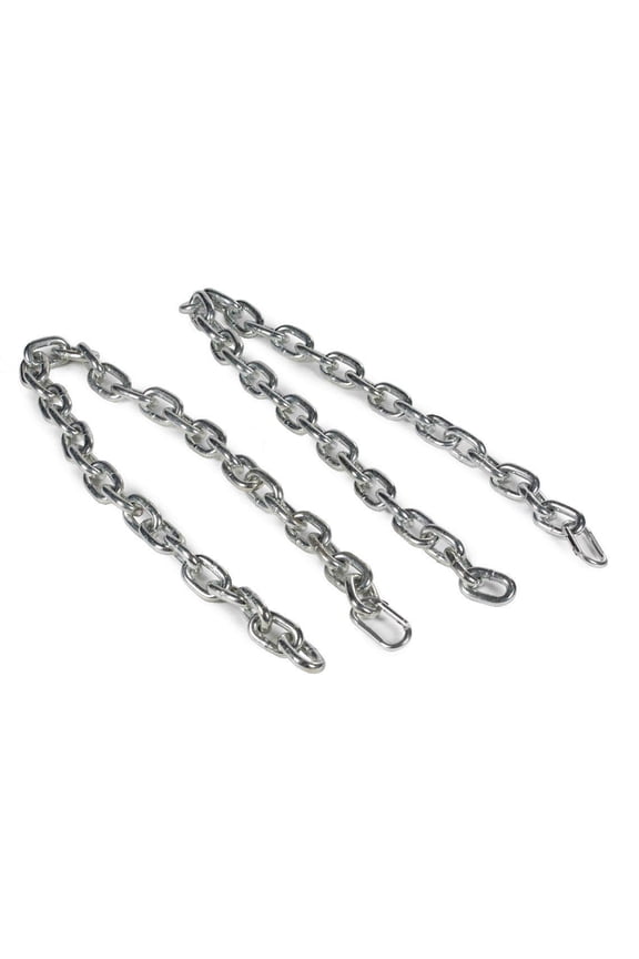 Pair of 6 FT 5/8" Heavy Steel Chains, Weightlifting Chains for Resistance, 20 LB Each, Increase Max Reps, Build Acceleration and Speed, Barbell Accessory