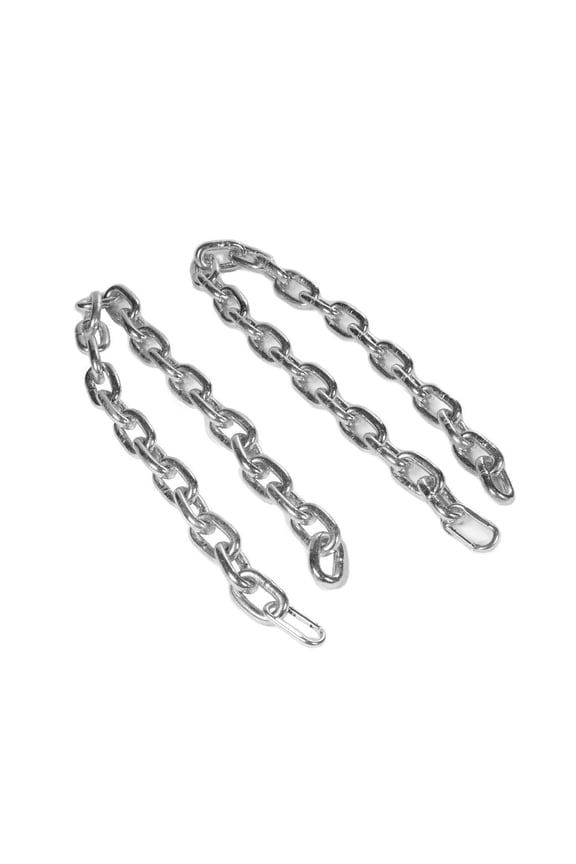 Pair 6ft 3/4" Heavy Steel Chains, Weightlifting Chains for Resistance, Increase Max Reps, Build Acceleration and Speed, Barbell Accessory for Back Squat, Bench Press, Deadlift