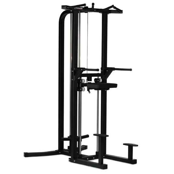 Titan Fitness Plate-Loaded Assisted Chin/Pull-Up and Dip Machine, Rated 400 LB, Assisted Resistance Specialty Machines