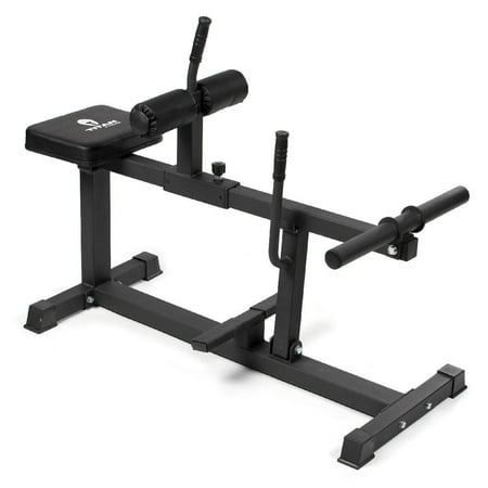 Titan Fitness Plate-Loaded Seated Calf Raise Machine, Adjustable, Black, for Strength Training