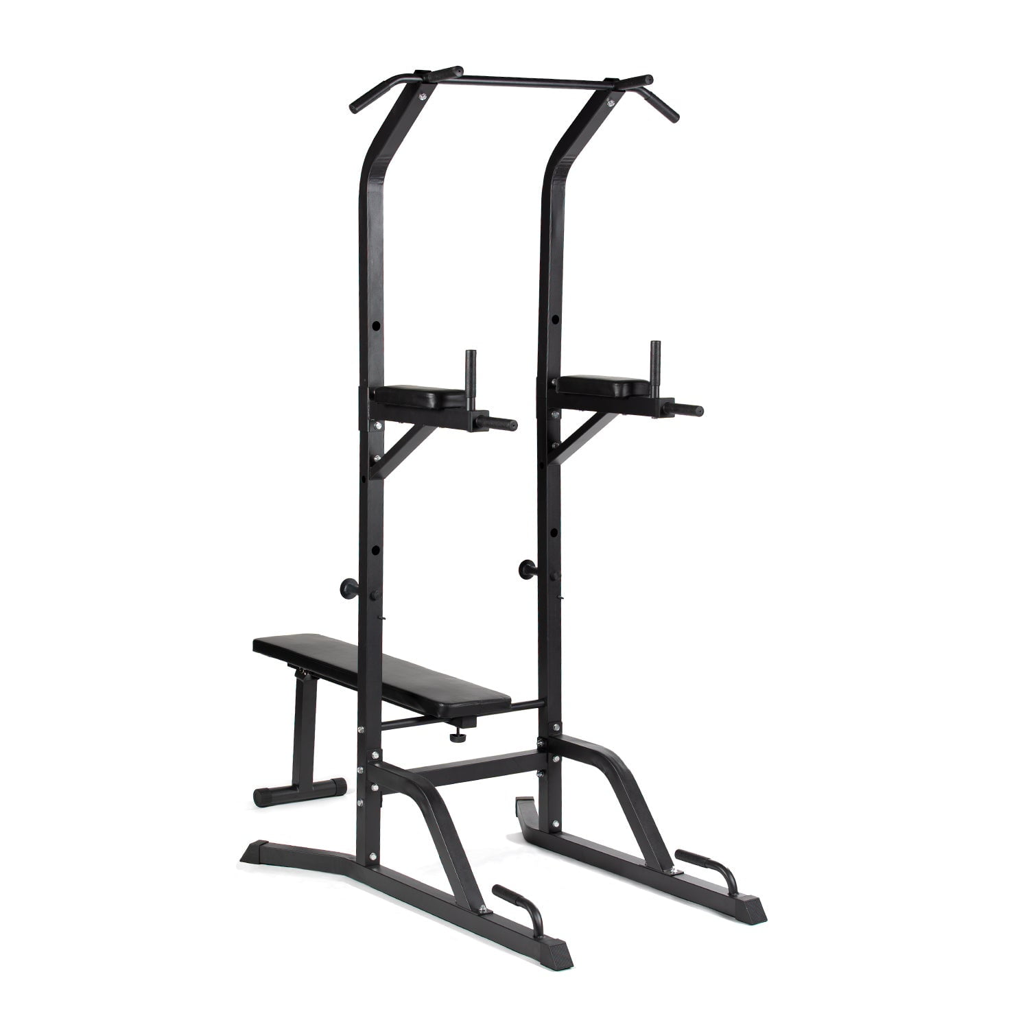 Workout Tower Titan Fitness Power Tower with Bench, Pull-Up Bar Dip Station, Pull-Up ...