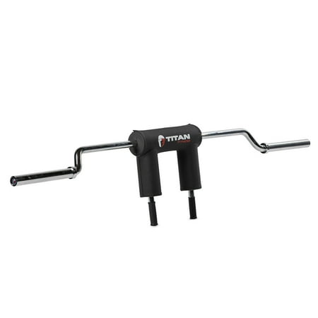 Titan Fitness Rackable Safety Squat Bar, Cambered Safety Squat Barbell with 5" Drop, Olympic Weight Sleeves Rated 1,500 LB
