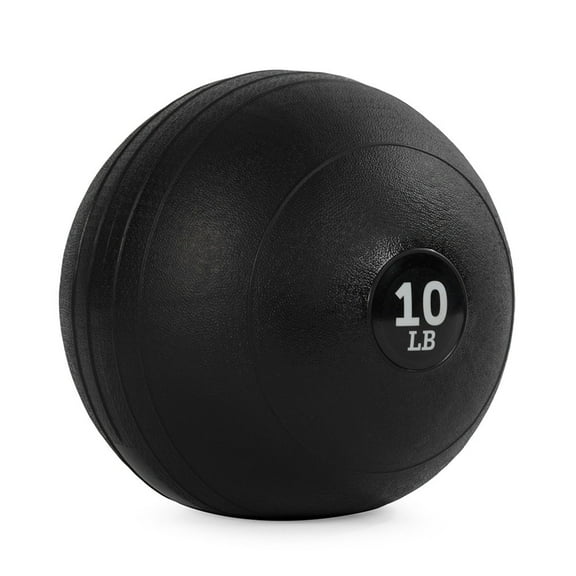Titan Fitness 10 LB Rubber Slam Ball, Dead Weight Ball Absorbs Impact, Minimal Bounce, Textured Surface